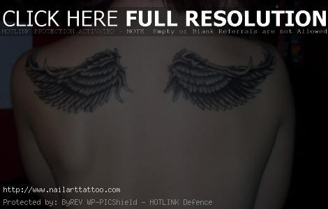 Wings On Back Tattoos