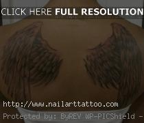 Wings On The Back Tattoos