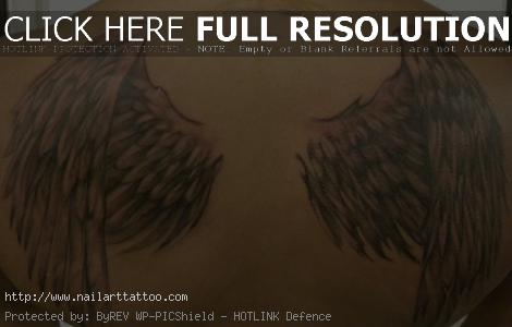 Wings On The Back Tattoos
