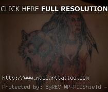 Wolf And Indian Tattoos