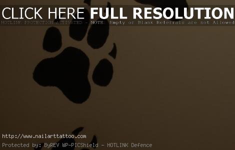 Wolf Paw Print Tattoos