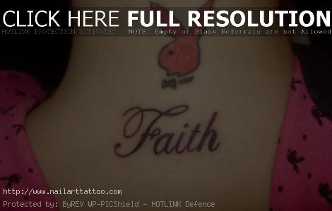 Word Faith Tattoos For Girls