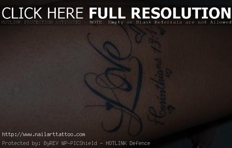 Word Love Tattoos Designs