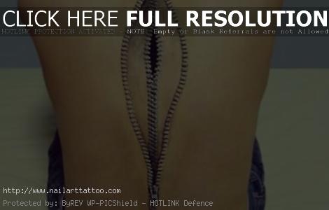 Zipper Tattoos For Girls