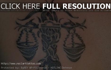 Zodiac Signs Tattoos Libra