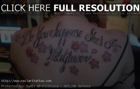 Alice in wonderland quote tattoos