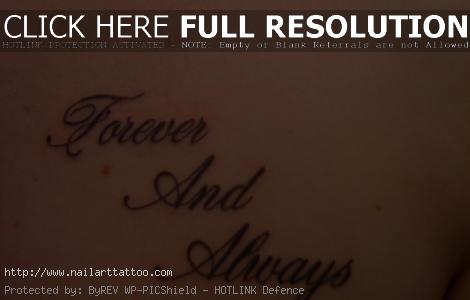 always and forever tattoo