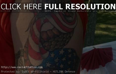 american flag sleeve tattoo