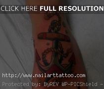 anchor foot tattoos