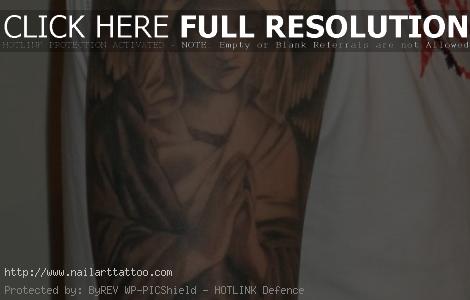 angel sleeve tattoos