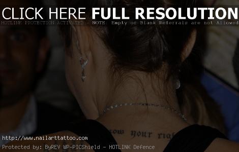 angelina jolie back tattoo