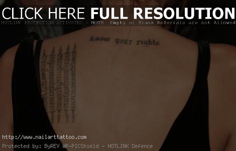 angelina jolie s tattoos