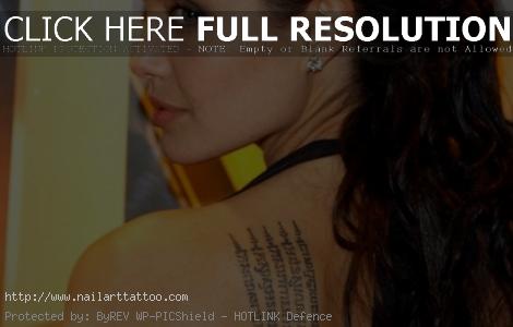 angelina jolie tattoo