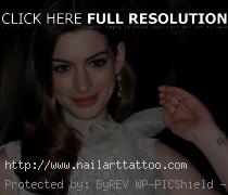 anne hathaway tattoo