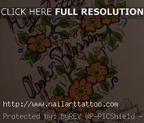 apple blossom tattoo