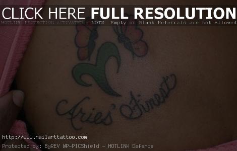 aries sign tattoos for men