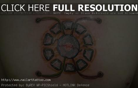 iron man arc reactor tattoo