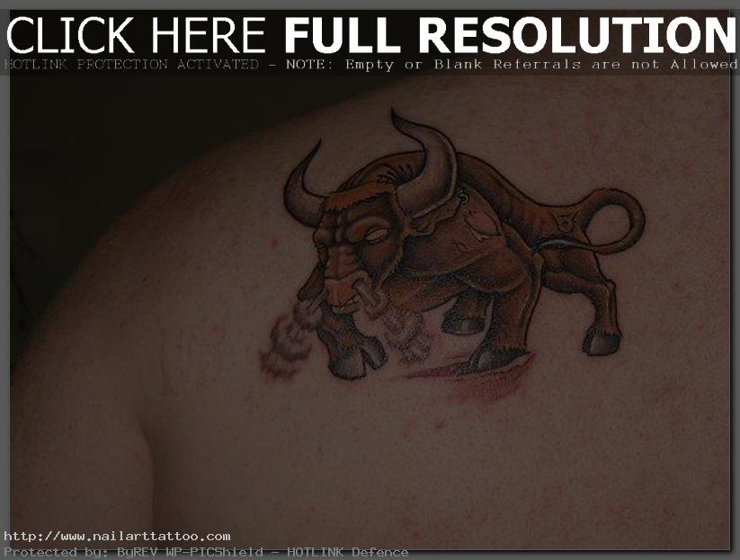 Taurus Sign Tattoo Designs