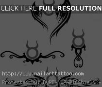Taurus zodiac symbol tattoo design