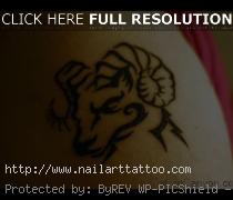tribal aries ram tattoo designs