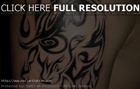 tribal aries tattoos for men