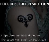 tribal aries tattoos for women