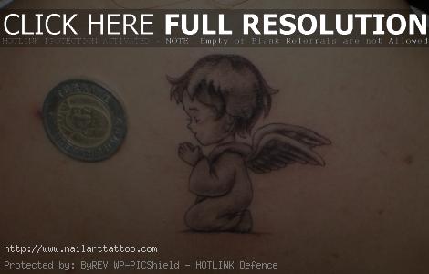 2 baby angels tattoos