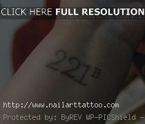 221b baker street tattoo