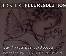 baby angel tattoo designs