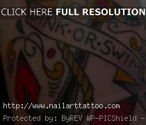 anchor with banner tattoo designs
