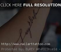arm tattoos for girls words