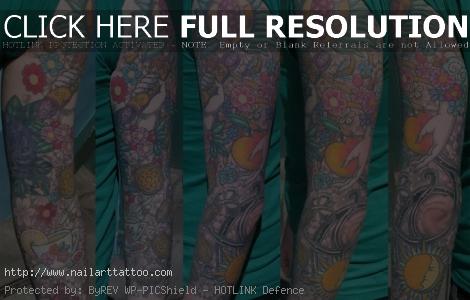 art nouveau tattoo sleeve
