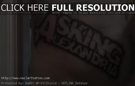 asking alexandria tattoos