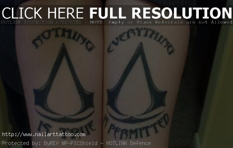 assassins creed tattoo sleeve