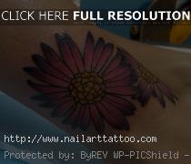 aster flower tattoo