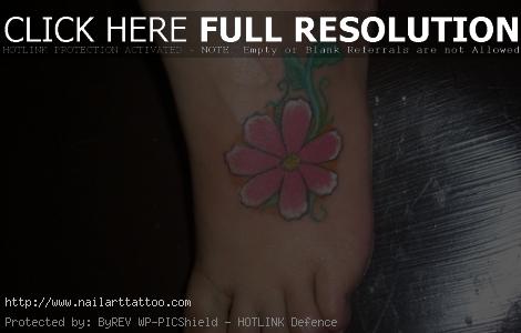 aster flower tattoo designs