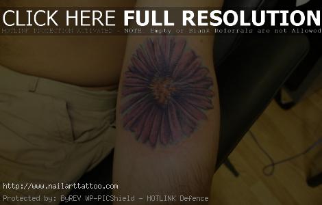 aster flower tattoo drawing