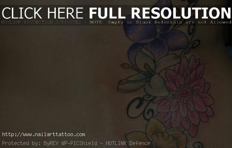 aster flower tattoo gallery