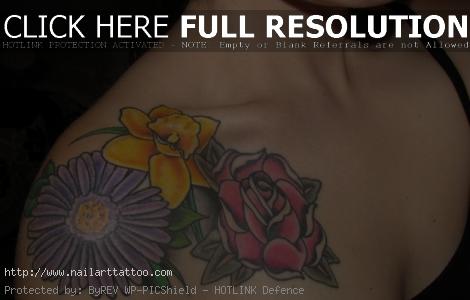 aster flower tattoo meaning