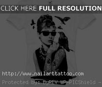 audrey hepburn tattoo t shirt