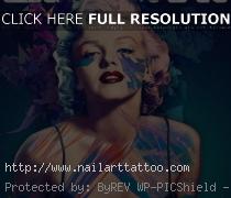 audrey hepburn tattooing marilyn monroe poster