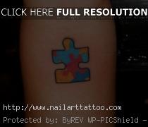 autism puzzle piece tattoo ideas