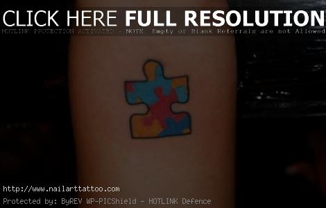 autism puzzle piece tattoo ideas