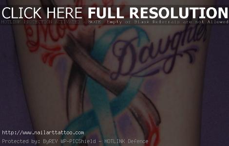 awareness ribbon tattoos designs