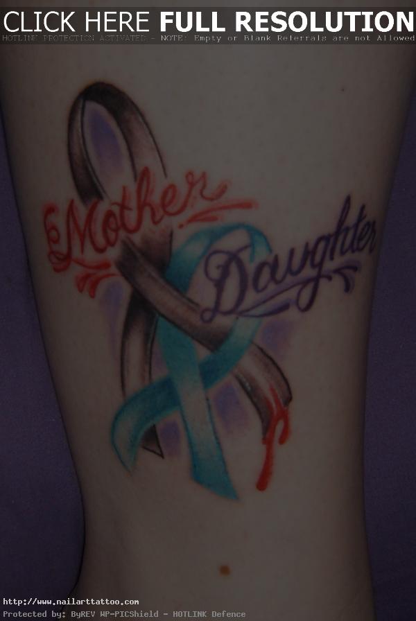 awareness ribbon tattoos designs