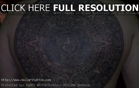 aztec calendar tattoo