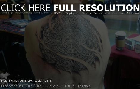 aztec calendar tattoo design