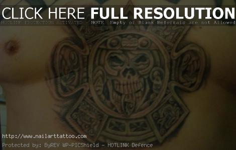aztec skull tattoos