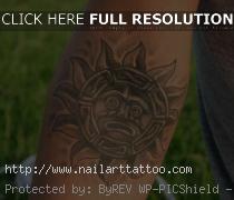 aztec sun tattoo designs