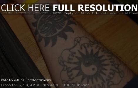 aztec sun tattoo shoulder